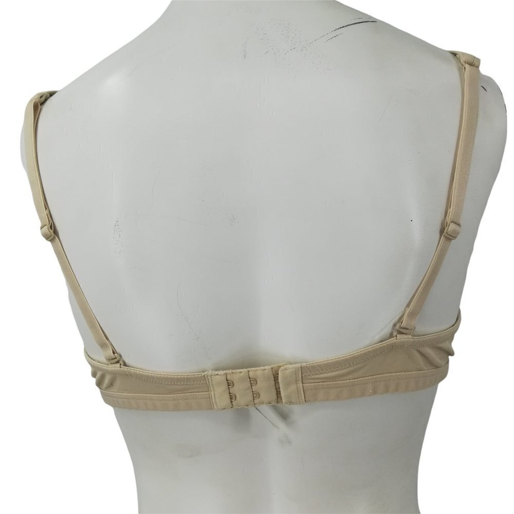 Lands End Soft Cup Bra Size 36B Wire Free Nude Tan Beige Stretch Adjustable - Picture 6 of 10